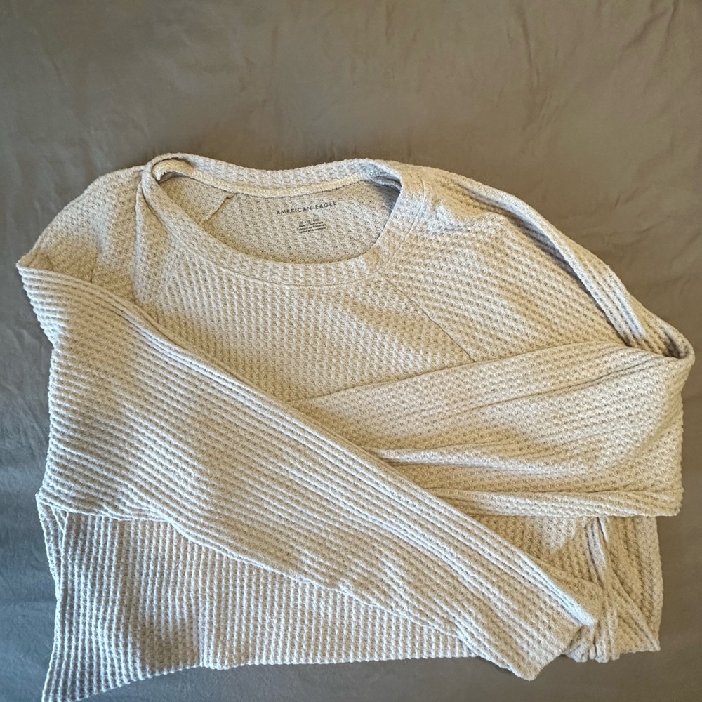 American Eagle Outfitters Cream Sweater
